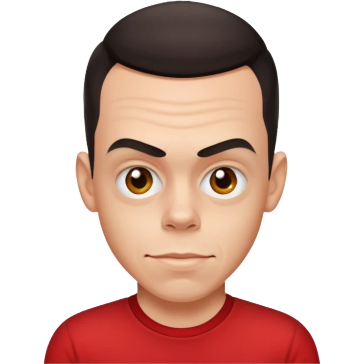 Steve-O with red shirt emoji