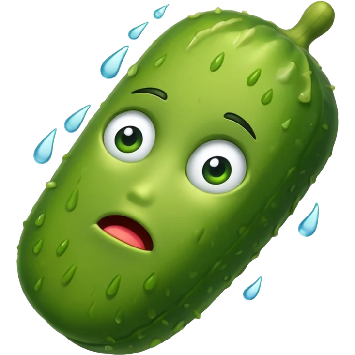 pickle crying emoji