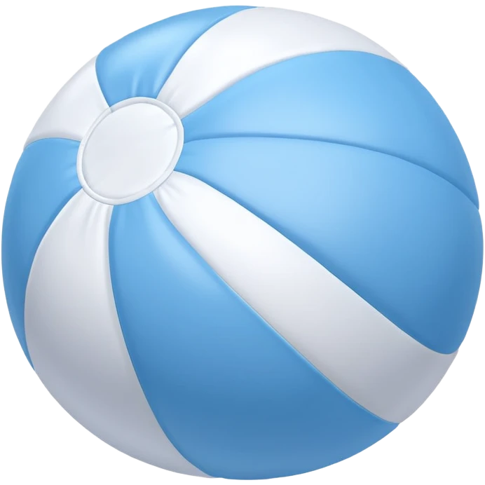 Pastel blue beach ball  emoji