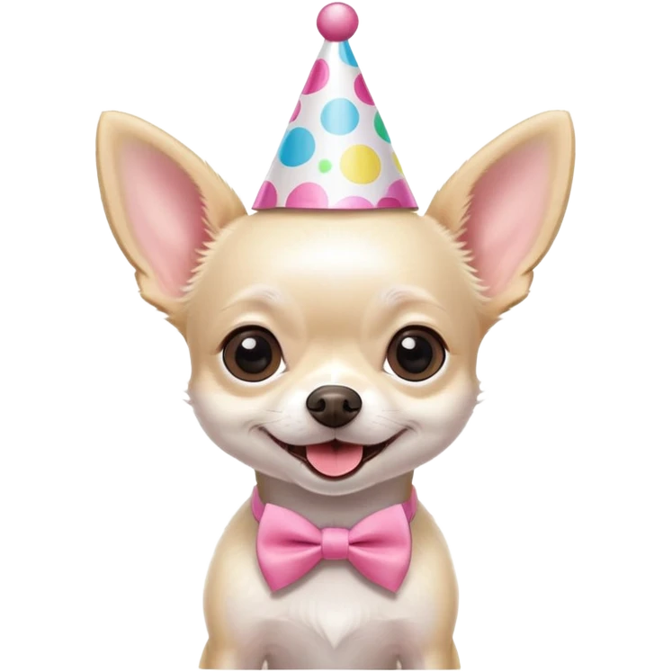 White little chihuahua birthday emoji