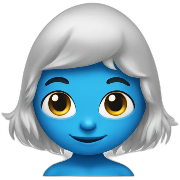 smurf with cat face emoji