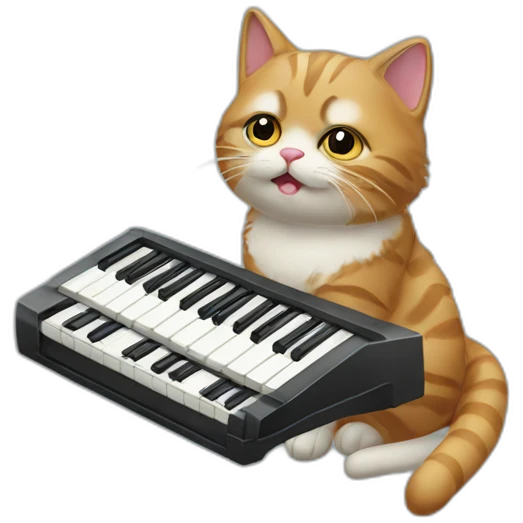 CAT with synthesiser emoji