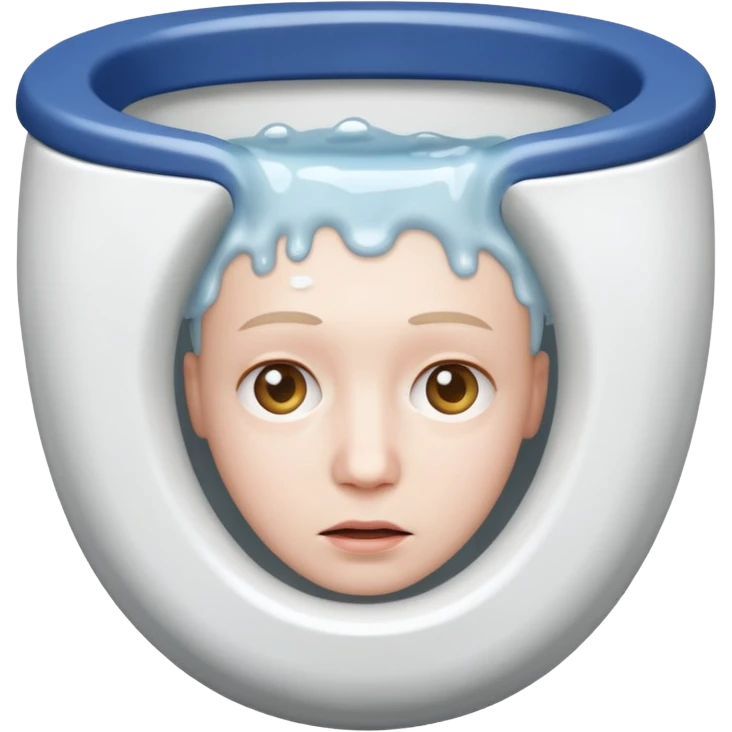 Head in a toilet emoji