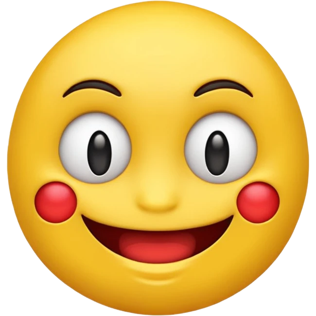 yellow emoji with a devious smile emoji