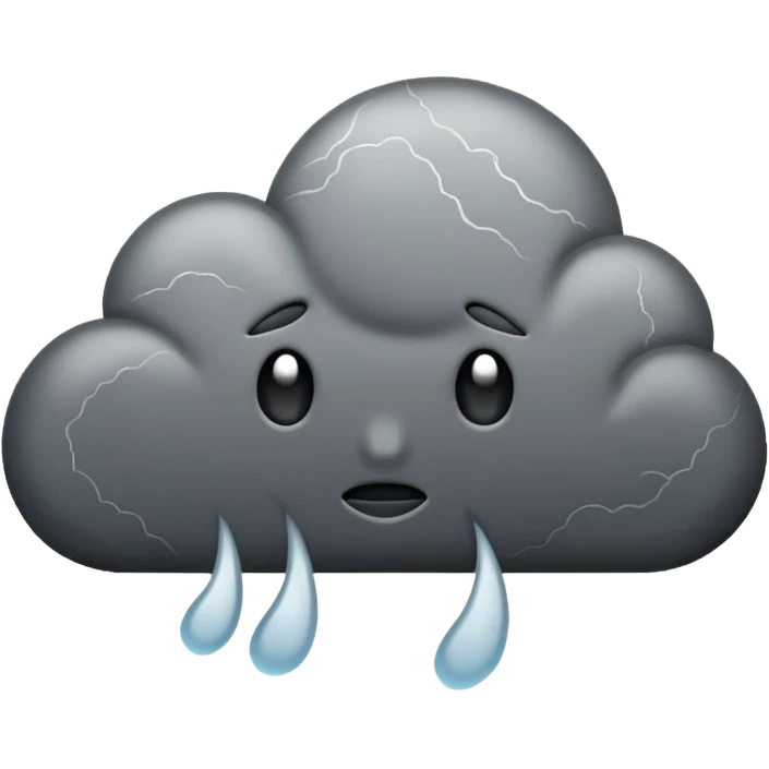 stormy cloud
 emoji
