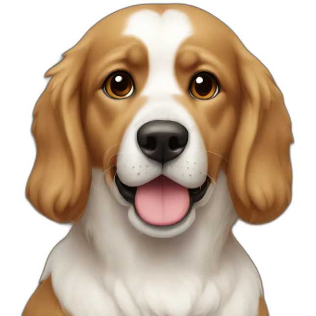 Chien cœur emoji