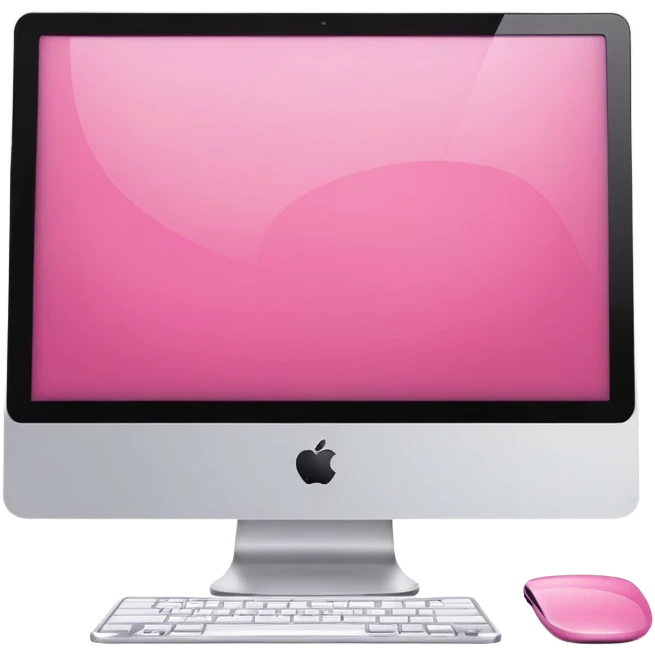 ultra realistic pink imac emoji