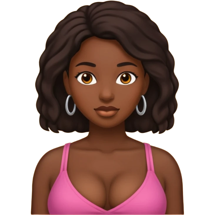 Woman black with big titties emoji