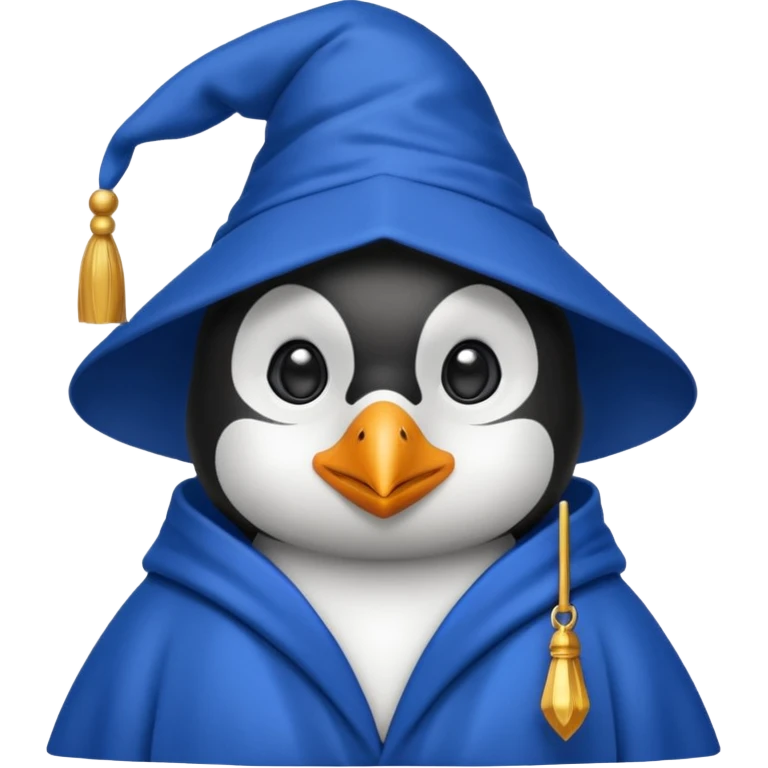 Penguin Wizard emoji
