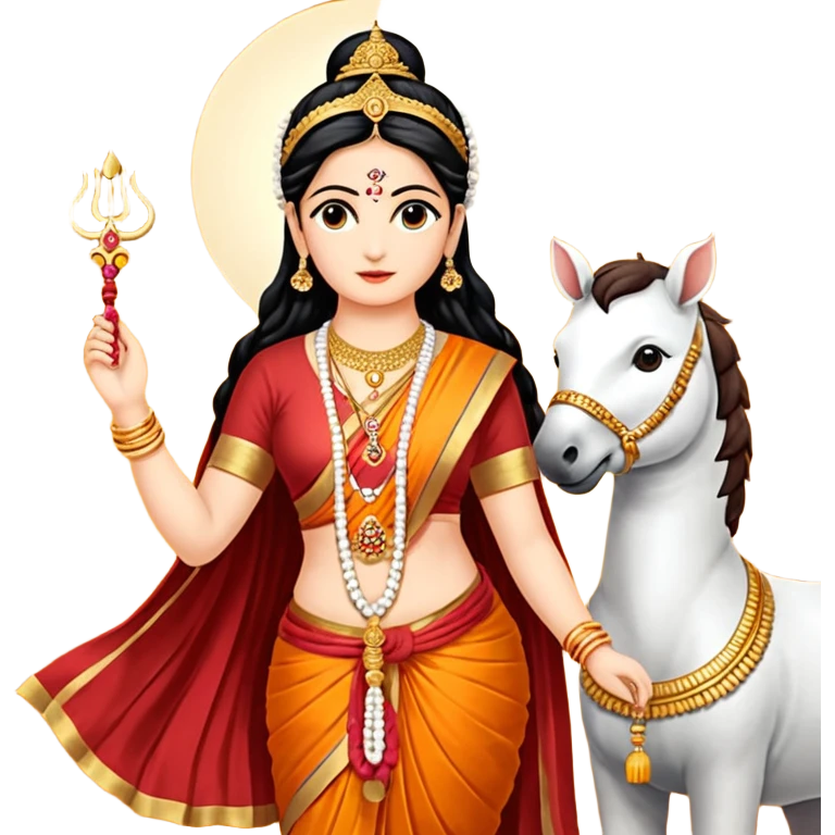 मॉं दुर्गा देवी सिंह पर विराजमान emoji