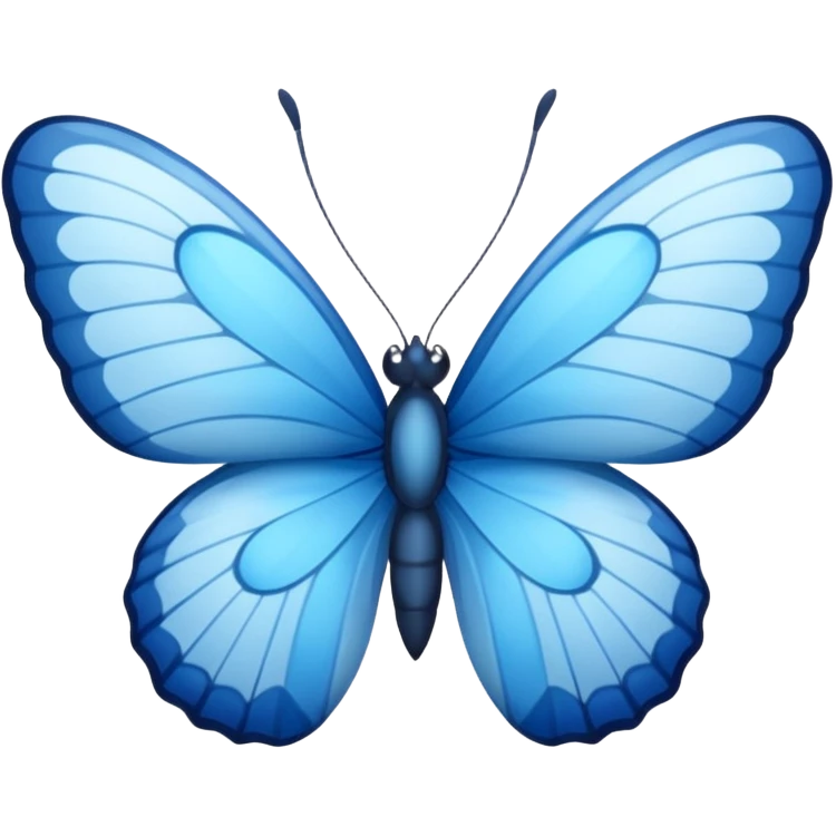 blue butterfly small emoji