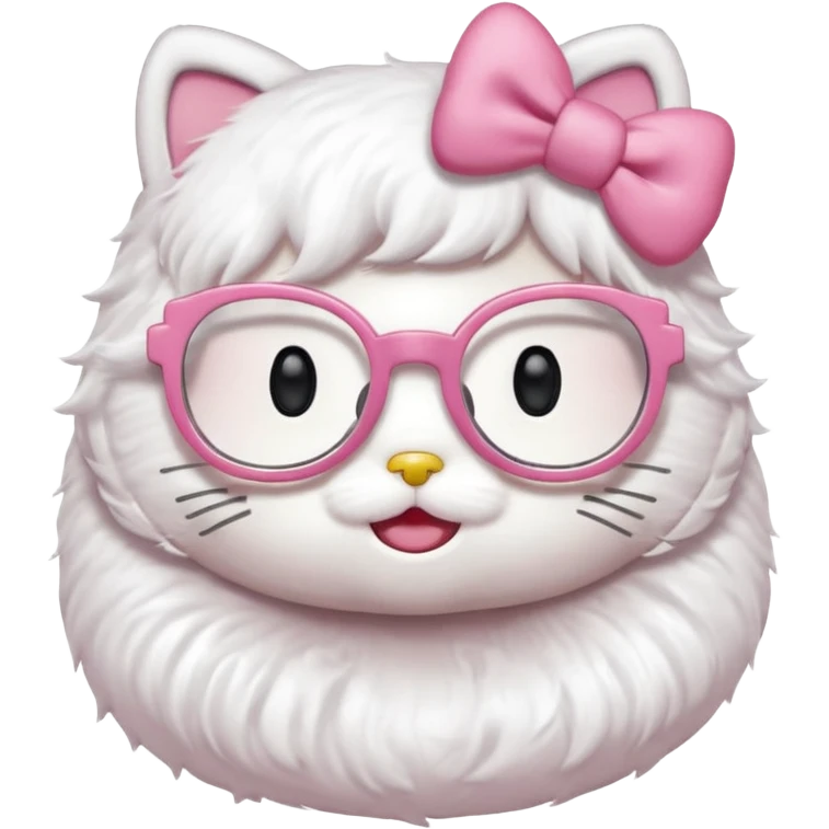 Hello kitty with glasses emoji