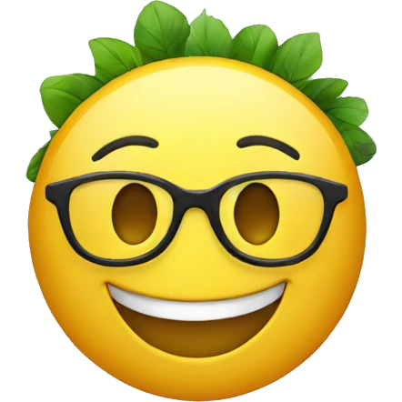 smiley with glasses emoji