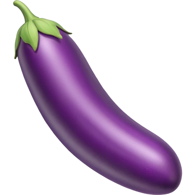 dildo shaped long eggplant emoji