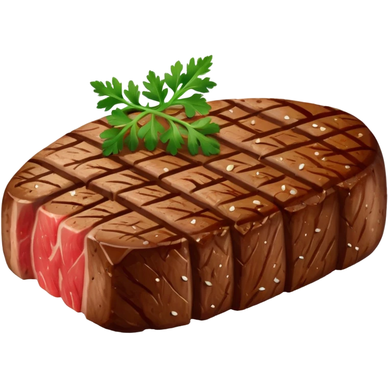 steak with garnish emoji