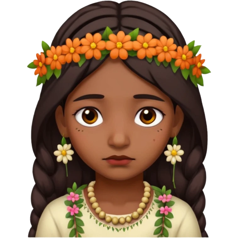 indian girl who is sad emoji