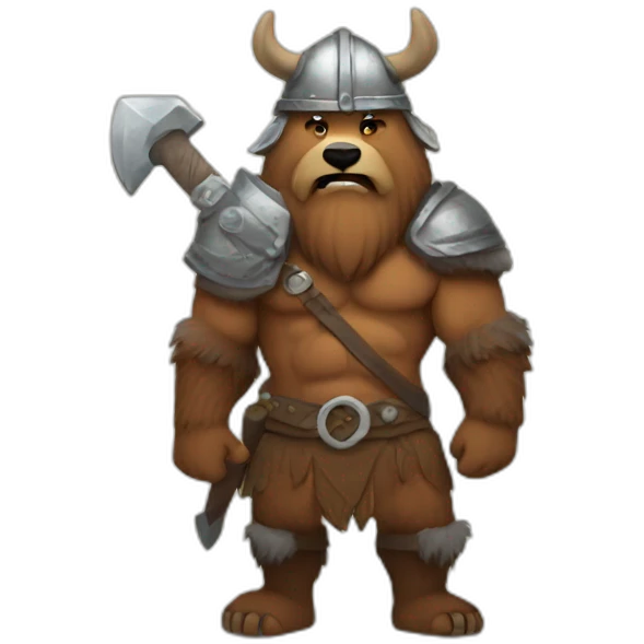 grizzly viking emoji