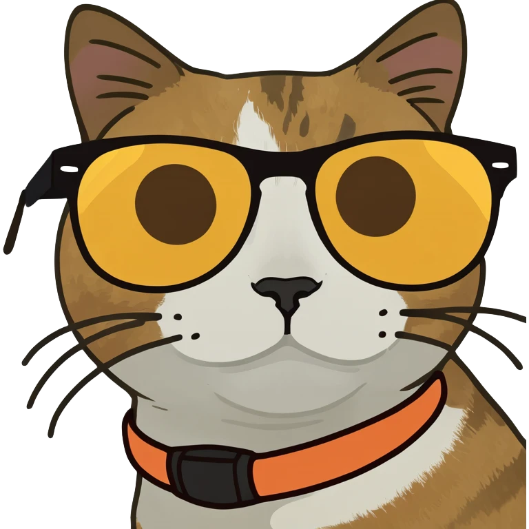 Cat with sunglasses emoji
