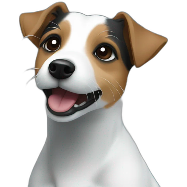 jack russell under a waterfall emoji