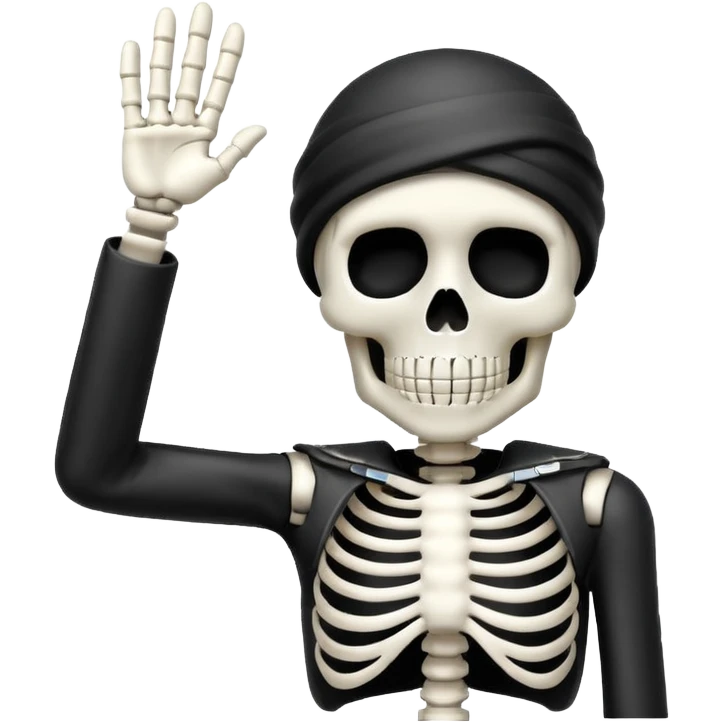 Skeleton salute emoji emoji
