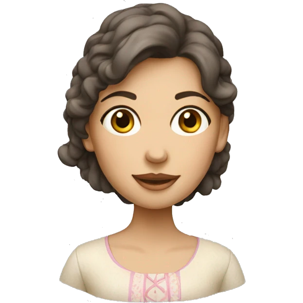 Ceramica artesanal girl emoji