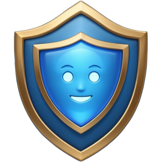 generate cyber shield emoji and different symbols emoji