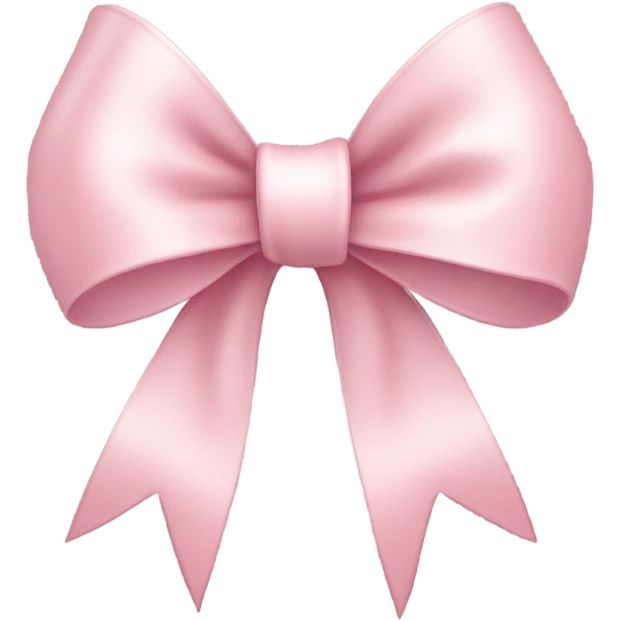 light pink ribbon bow emoji