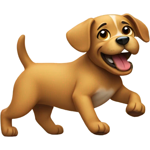 Dog twerking emoji