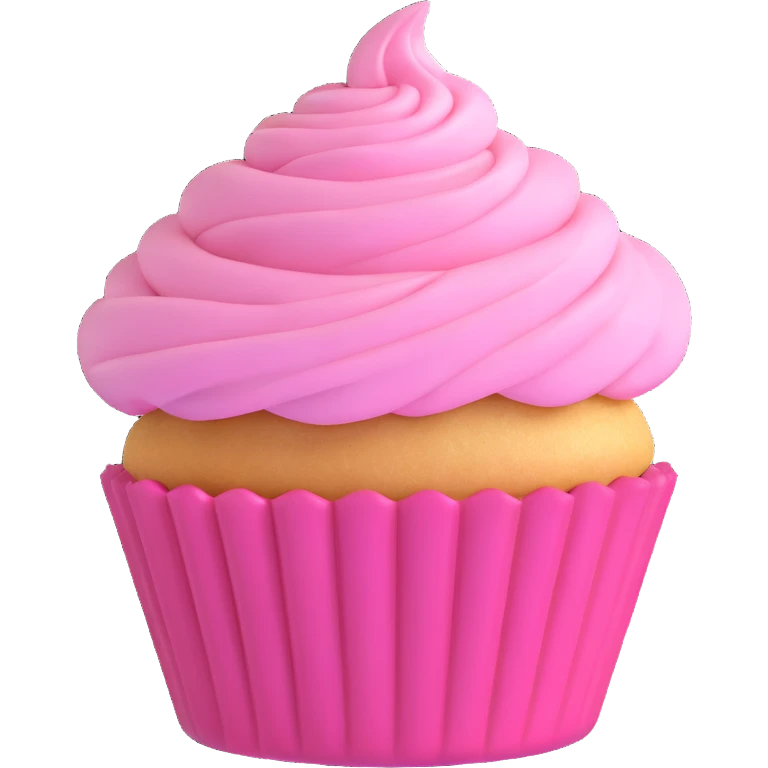 pink cupcake emoji