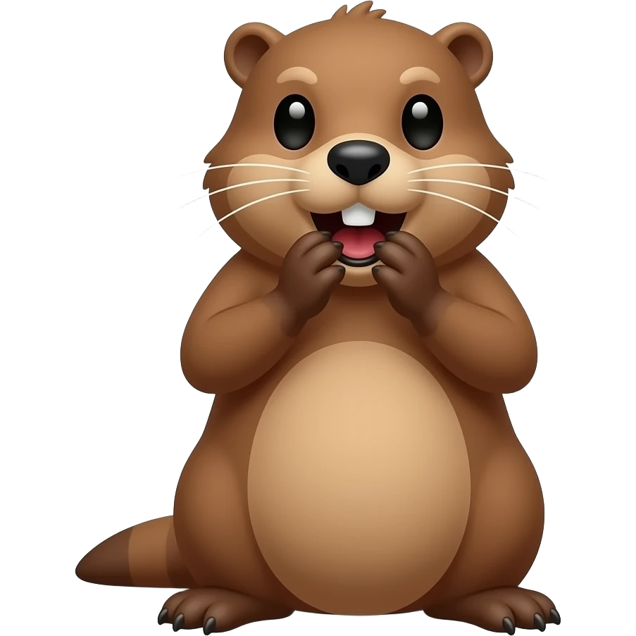 What sound does a beaver make emoji