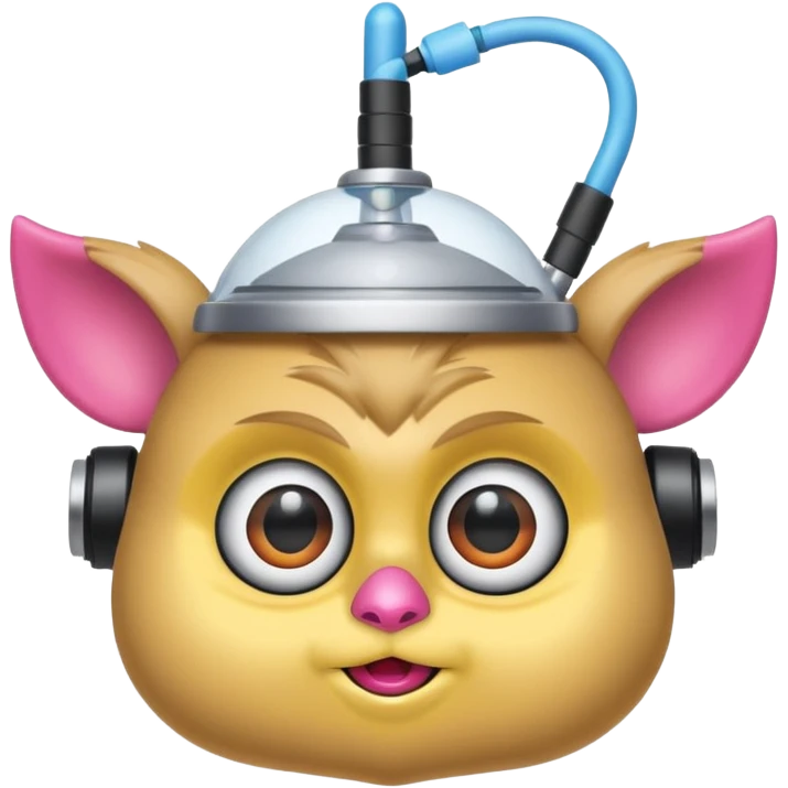 Furby connect with clear antena top on head emoji