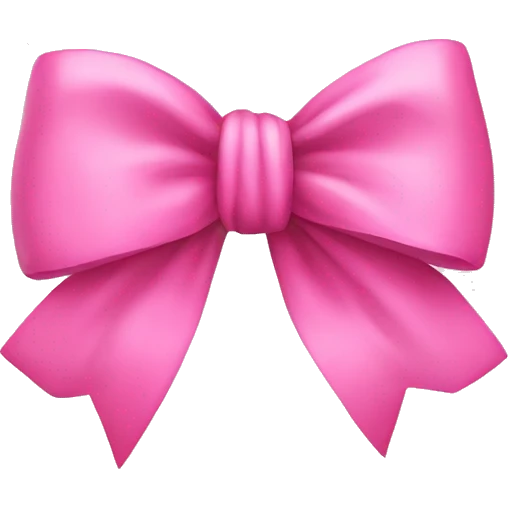 pink bow emoji