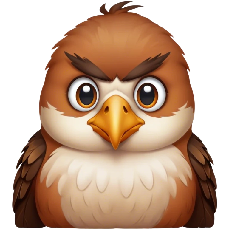 Frowning bird  emoji