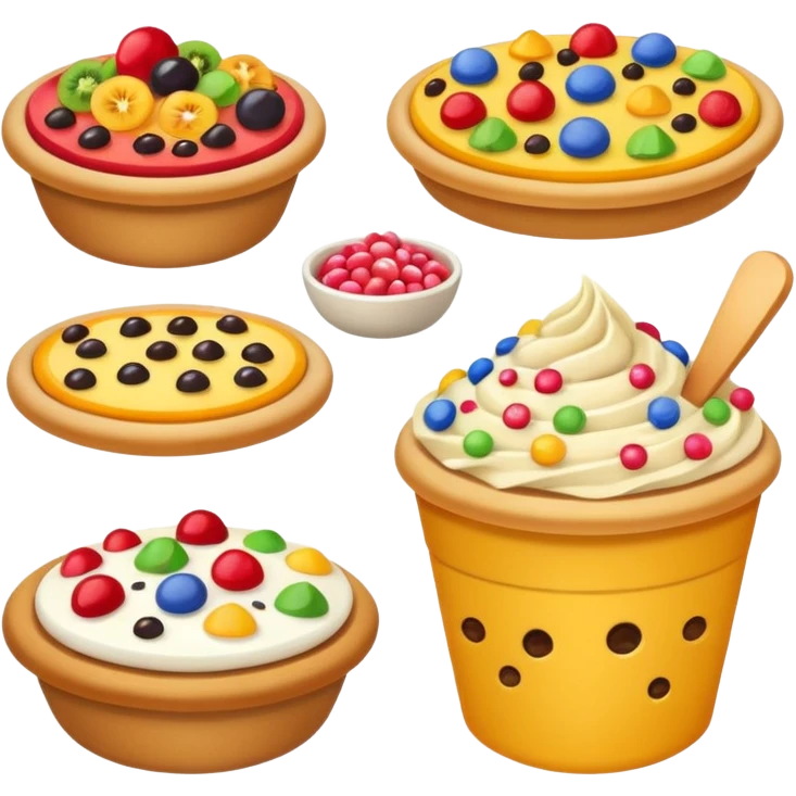 colorful toppings emoji