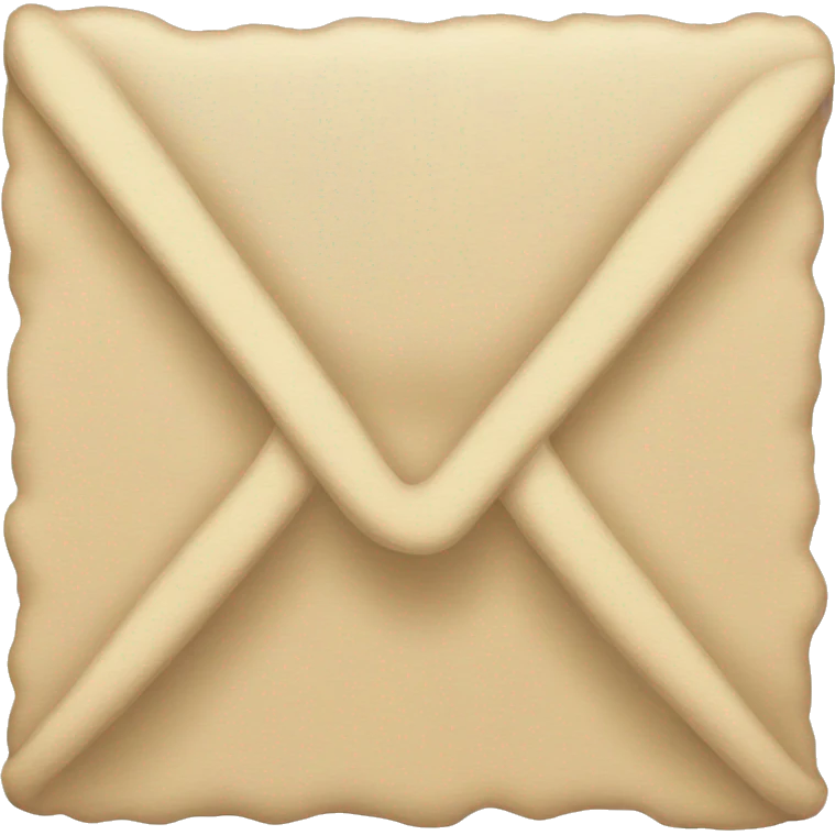 beige letter emoji