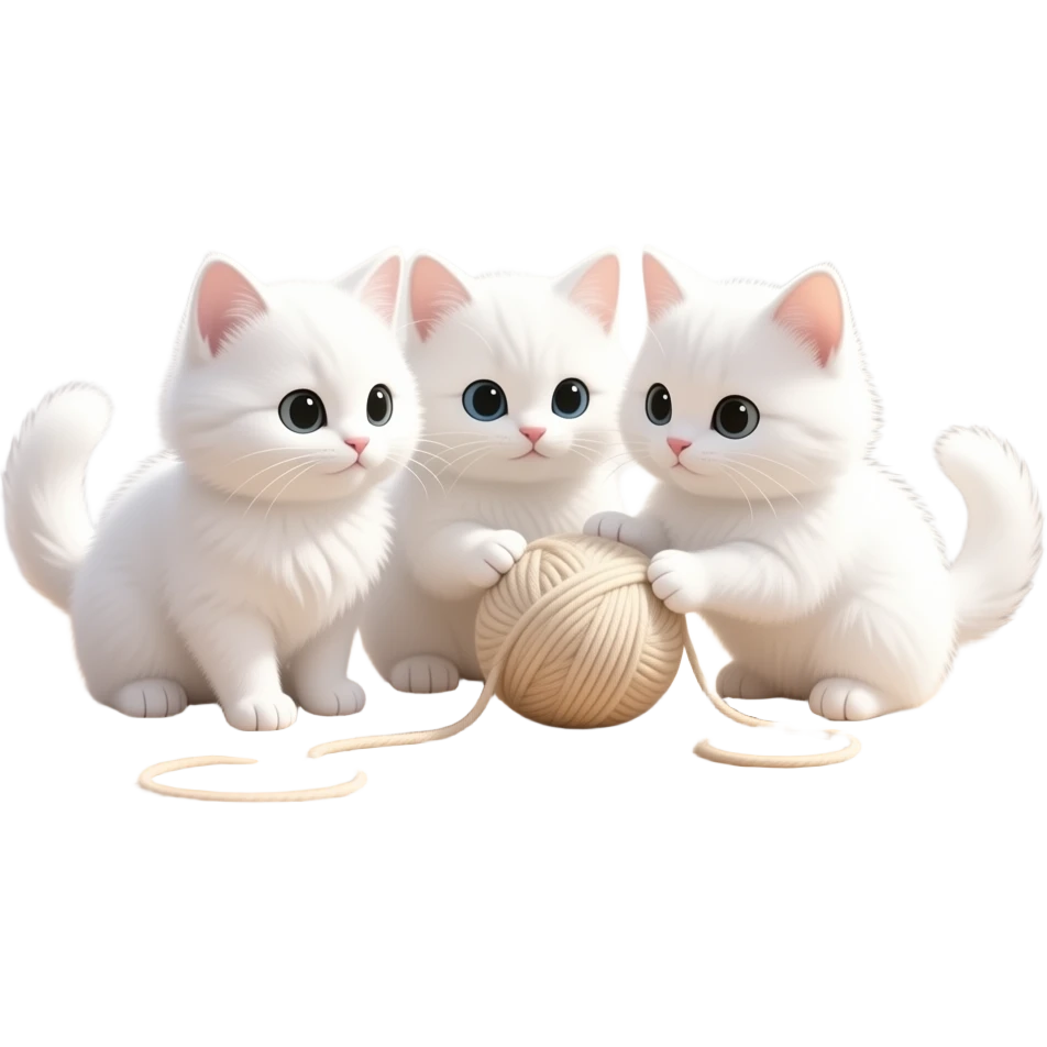 Very small fluffy together emoji