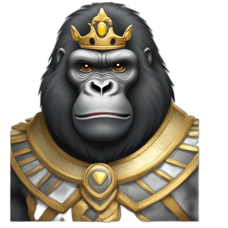 Silverback Gorilla King emoji