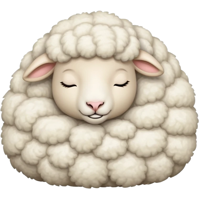 sheep sleep emoji