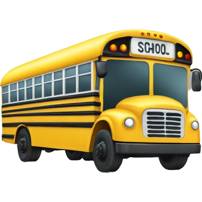 school bus  emoji