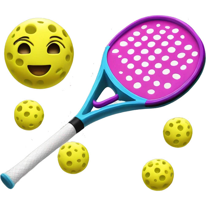 Girly pickleball set  emoji