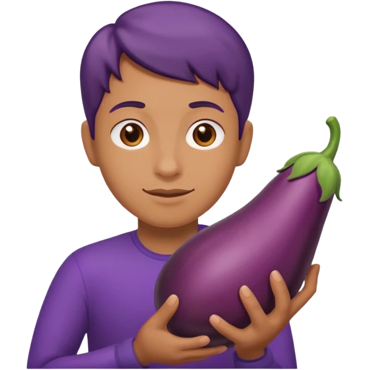 Eggplant in butt emoji