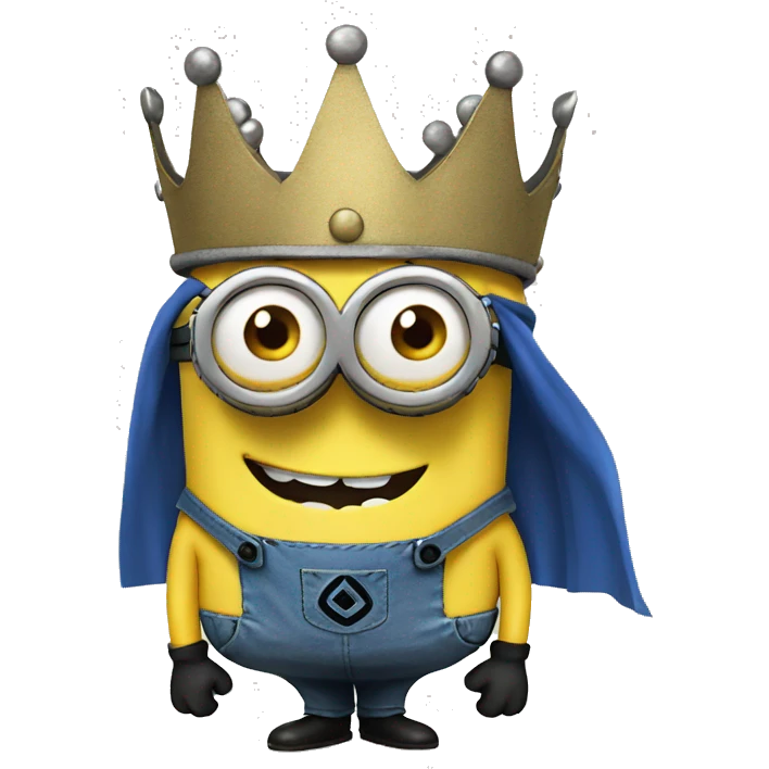 minion with a crown emoji