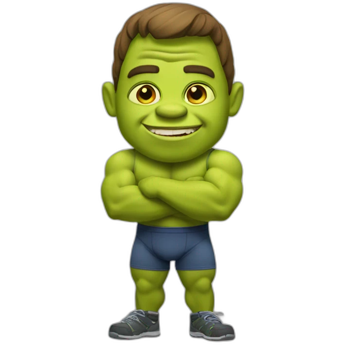 shrek-bodybuilder emoji