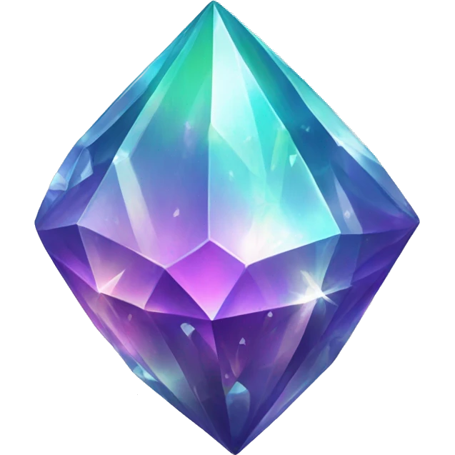 iridescent crystals emoji