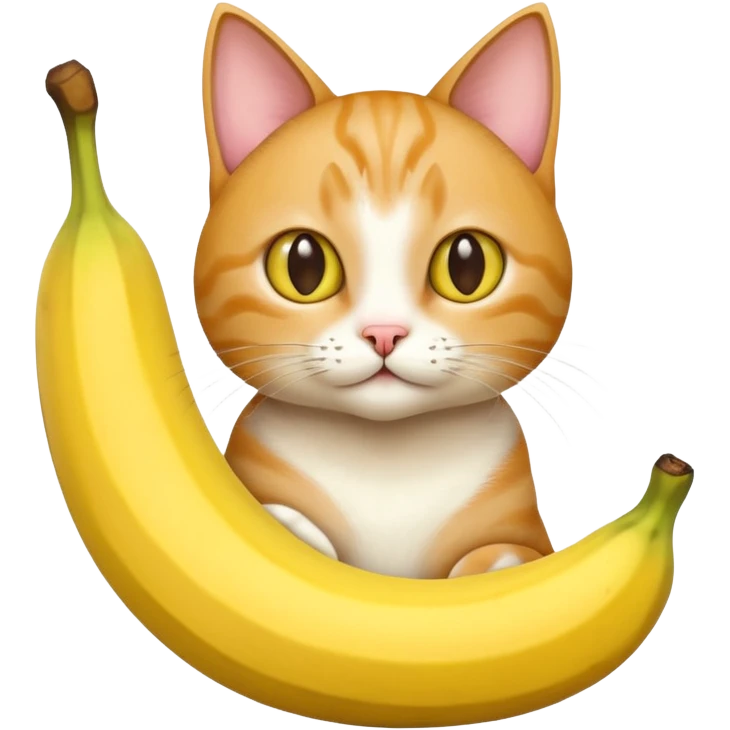 cat with a banana emoji