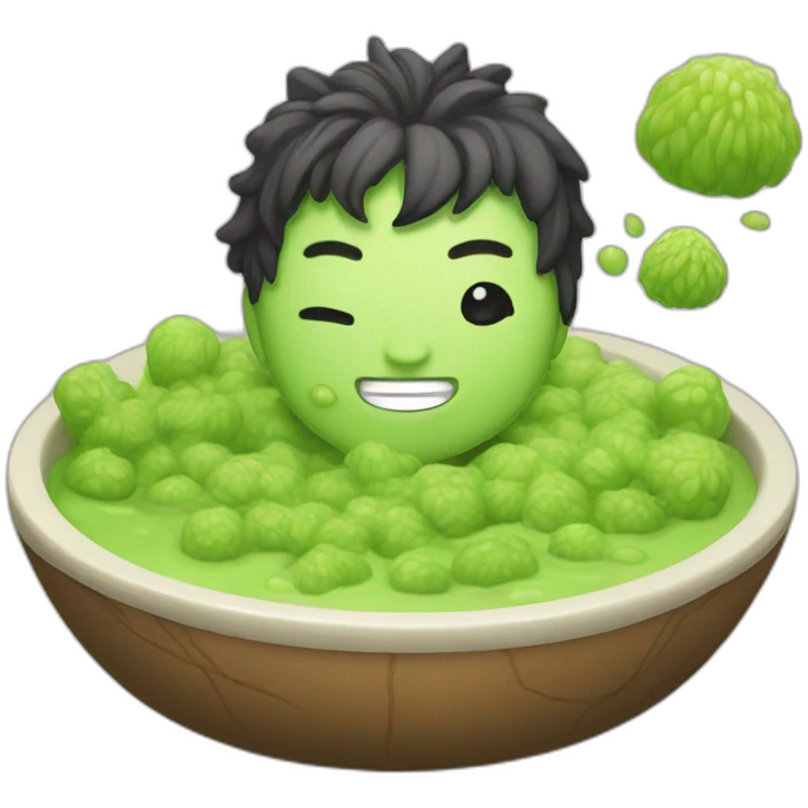 cute Wasabi that's kawaii emoji