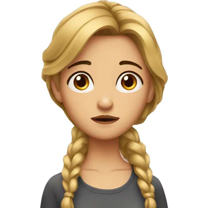 bored girl emoji