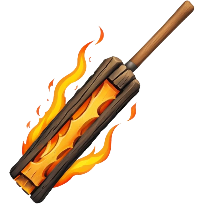 wood fire stick  emoji