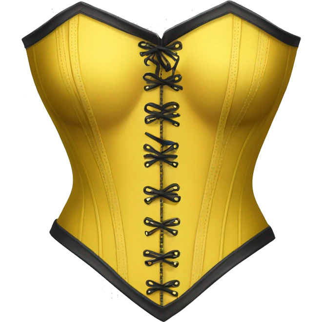 Yellow corset emoji