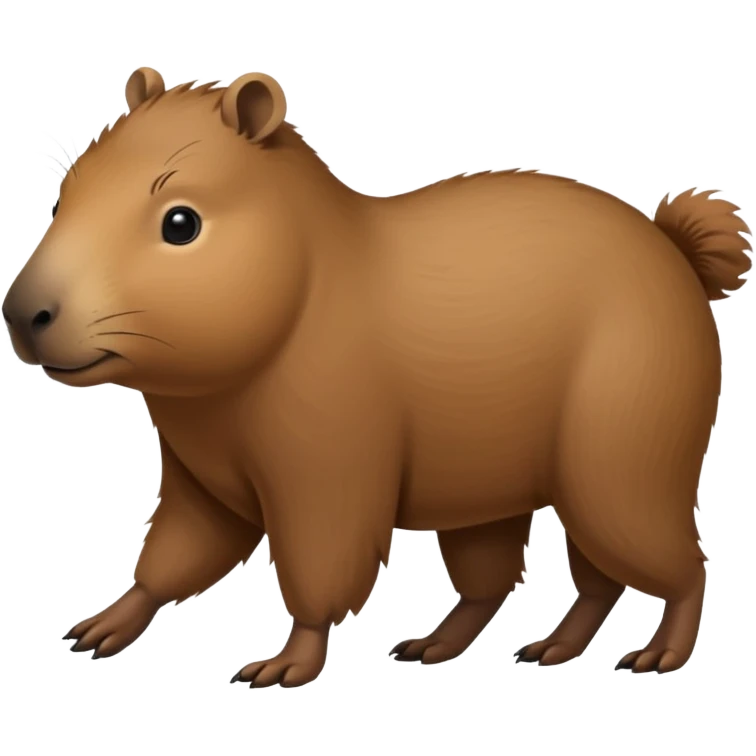 Capybara (Full) walking in 4 legs  emoji